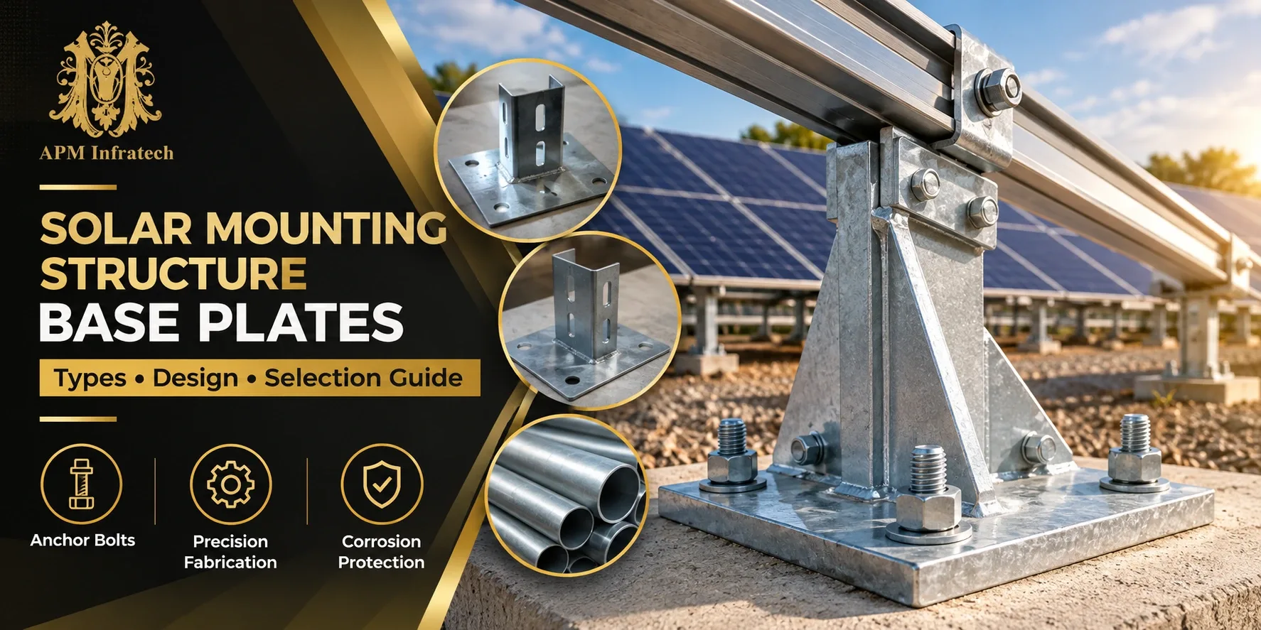 Solar Mounting Structure Base Plates