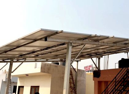 Hot Dip Solar Structure